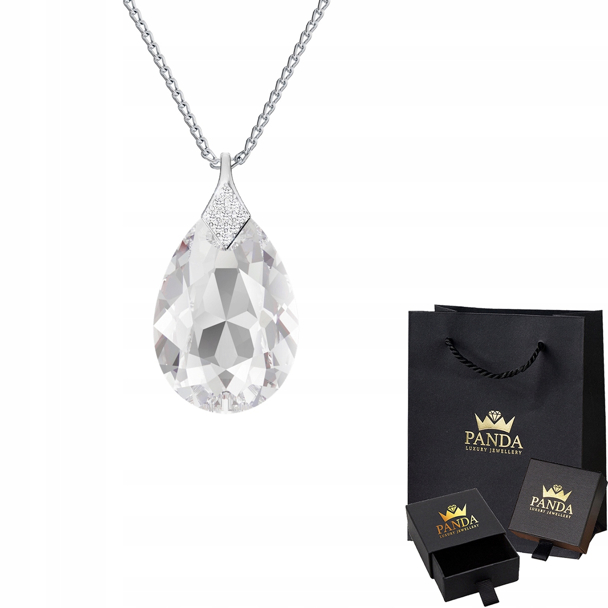 

Srebrny Naszyjnik Swarovski Srebro 925 Prezent