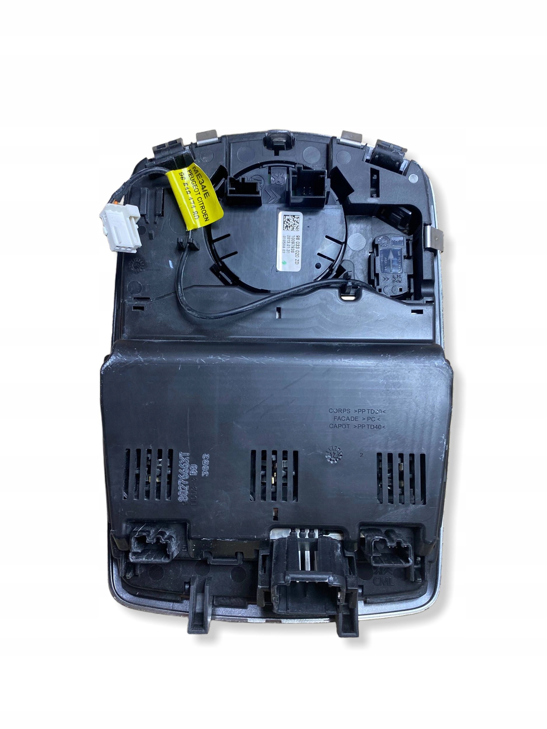 Peugeot 508 console lighting roof 98033020ZD