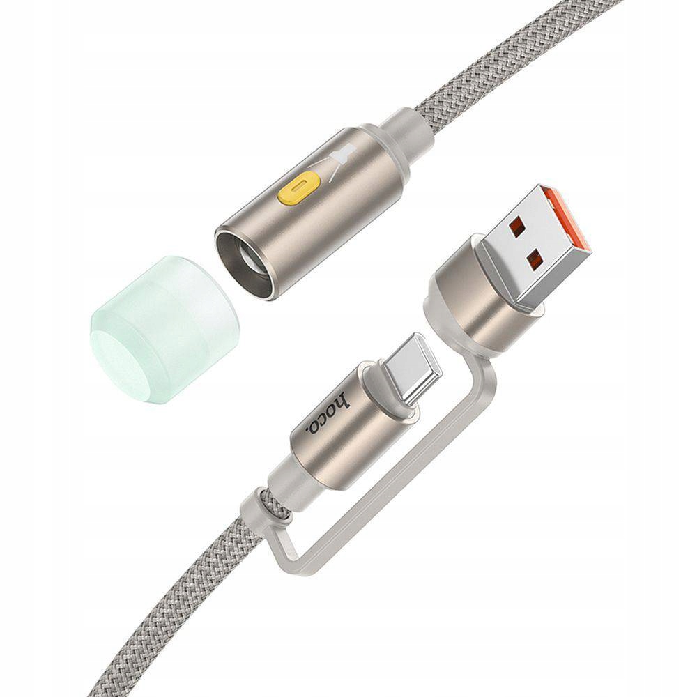 Hoco Kabel Usb A Typ C Do Led Light Ua38C Złoty