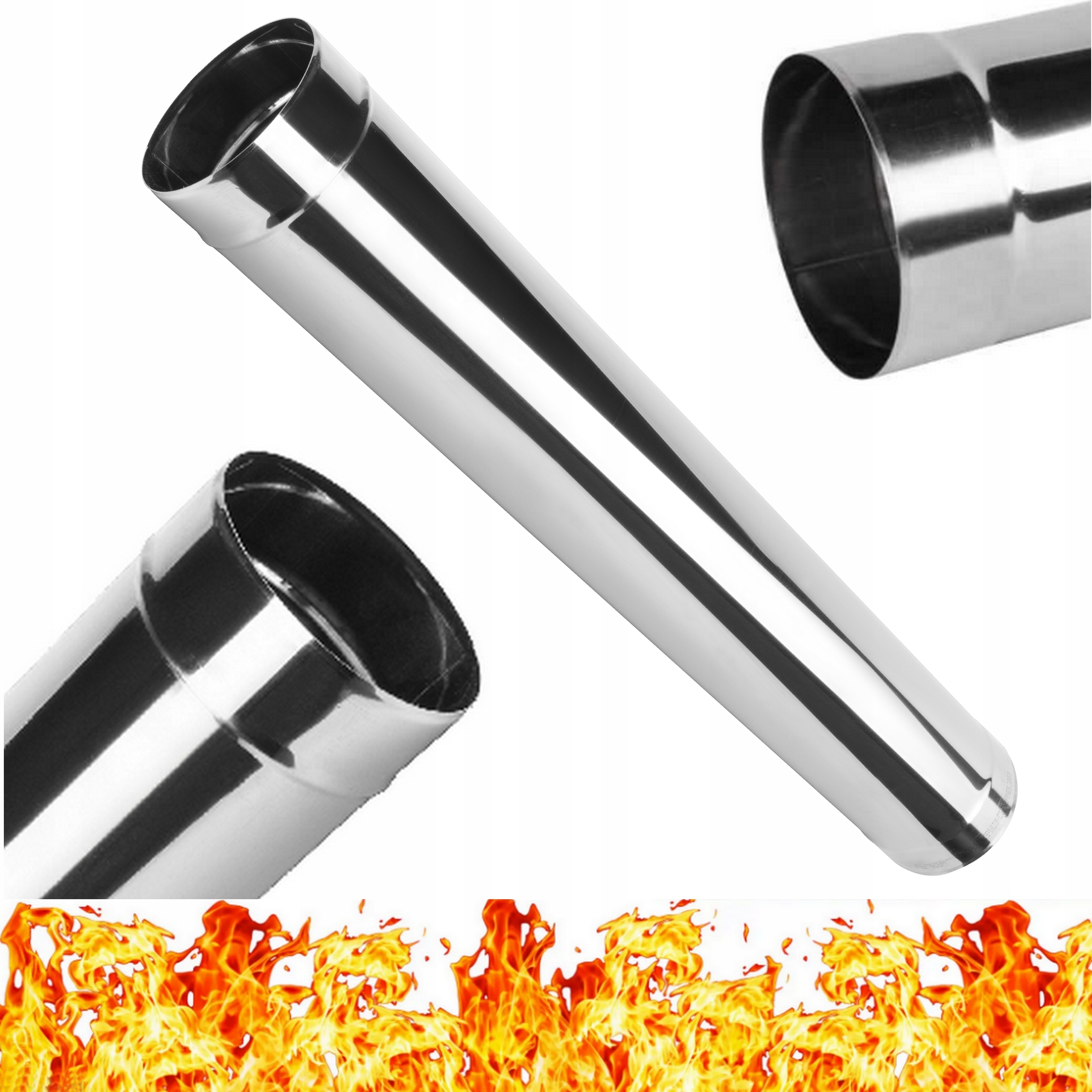 Rura fi 160 kwasoodporna 1m nierdzewna kominowa Kwas dymowa do dymu