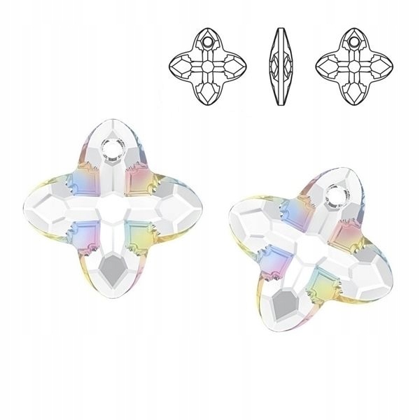 6868 MM 24 Swarovski Cross Tribe Crystal Ab Z
