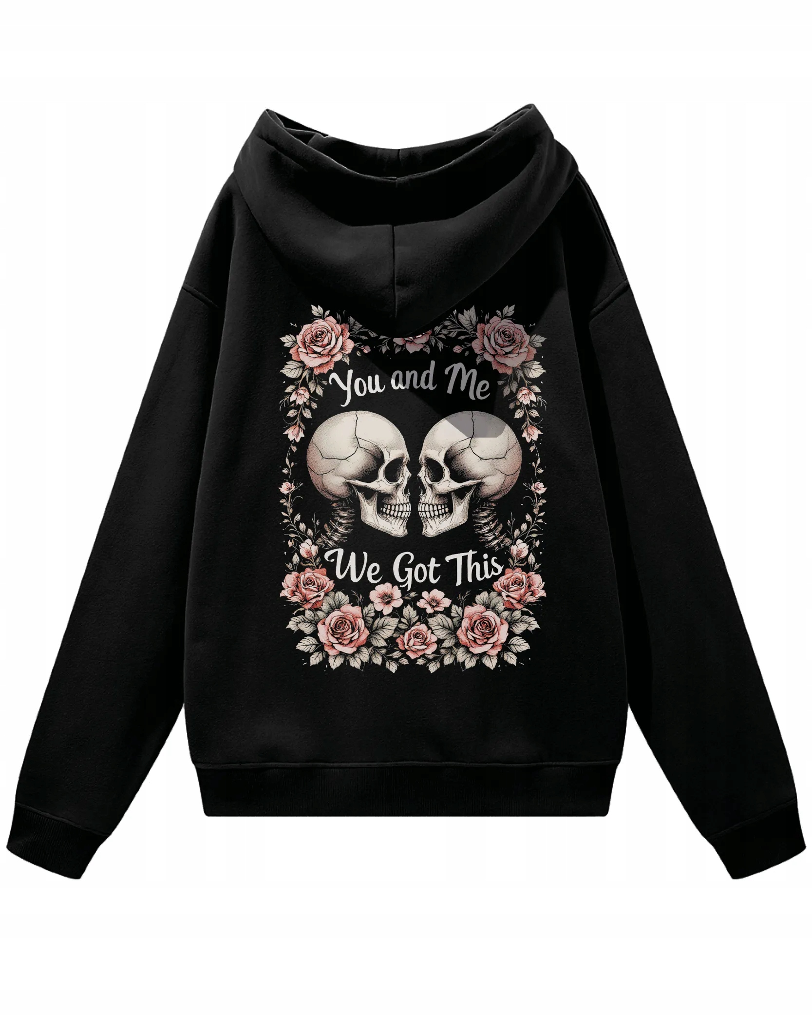 Ty a já, We Got This Love, s kapucí Oversize mikina , černá, XL