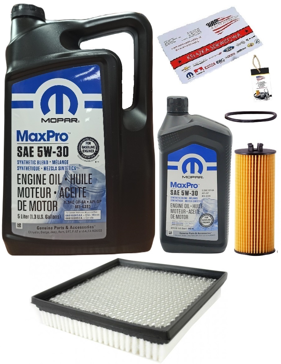 MOPAR 5W30 + FILTRY DODGE AVENGER 3,6 11-12