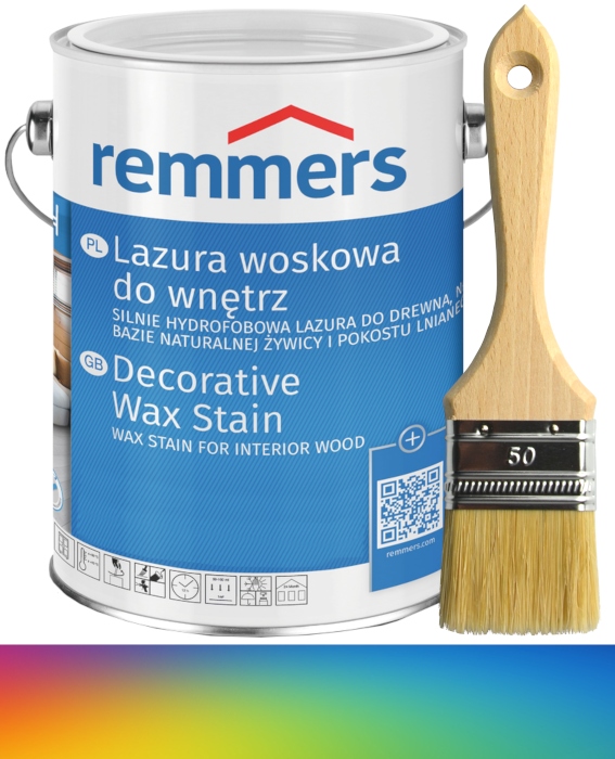 Remmers Vosková lazura do interiéru 2,5L Ral, Ncs