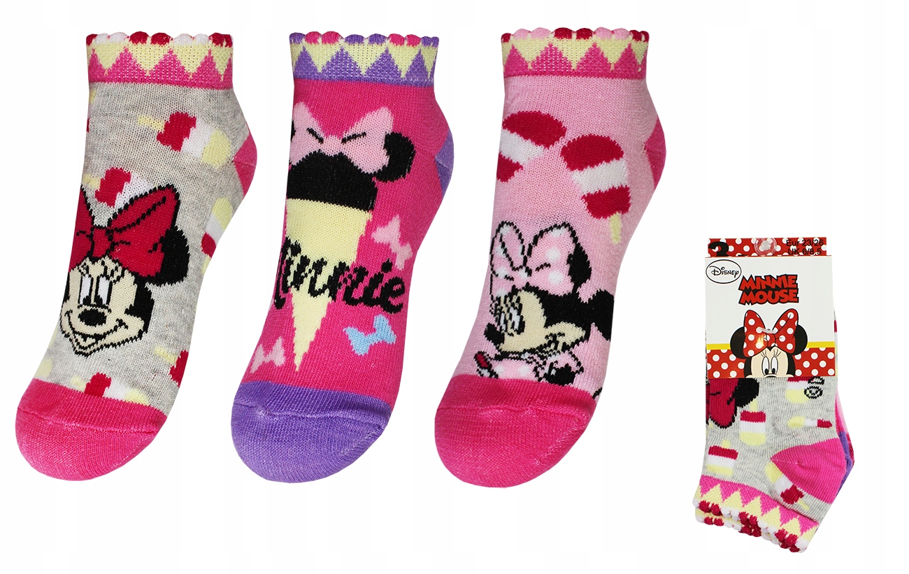 

Myszka Minnie Stopki Dla Dziewczynki 3-PAK 27/30