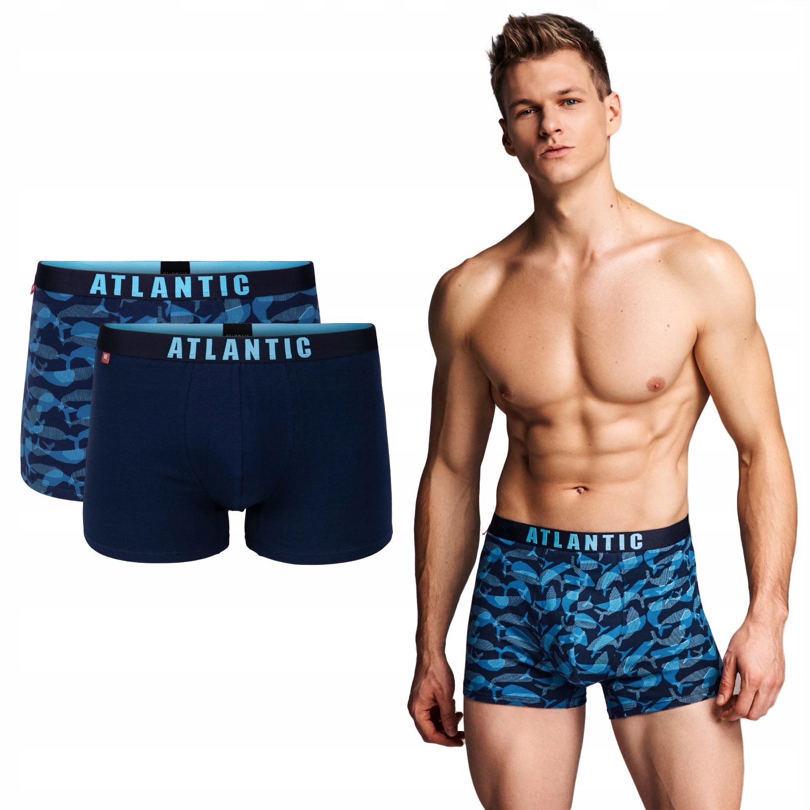 

Bokserki męskie 2-pak Atlantic 2MH-1177 - M