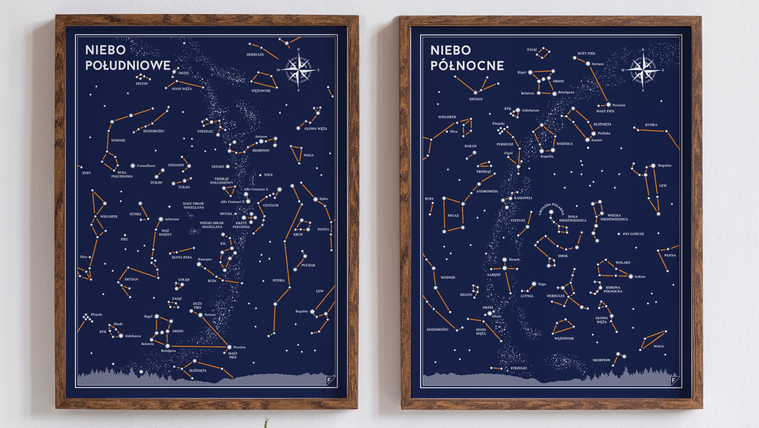 Plakaty Mapa nieba - Zestaw Astronoma