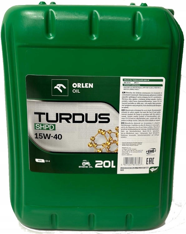 Orlen Turdus SHPD 15W40 20l