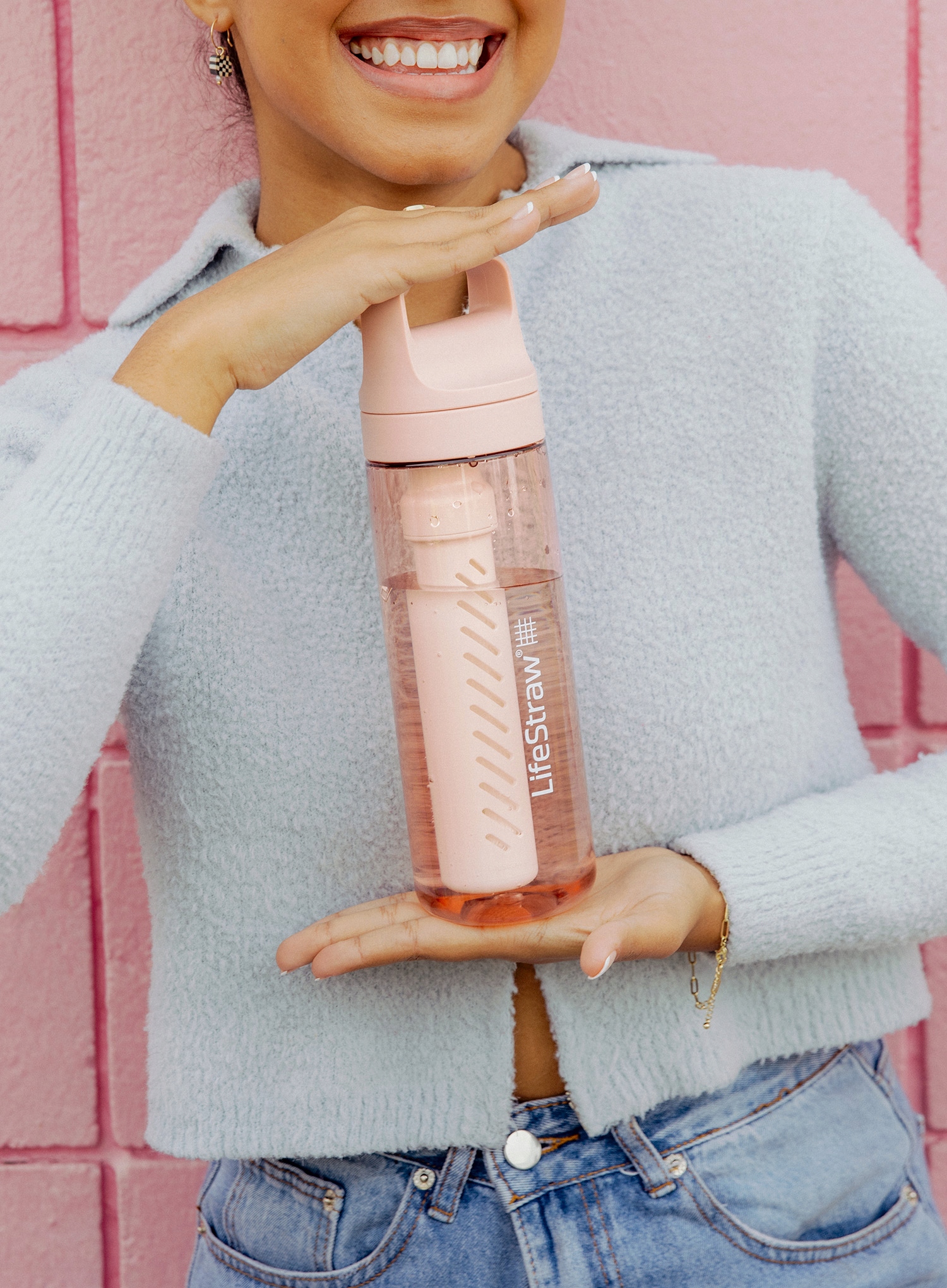 Butelka Filtrująca Bidon na Wodę LifeStraw Go 2.0 / 0.65L 650ml Różowa Kod producenta LGV422PKWW