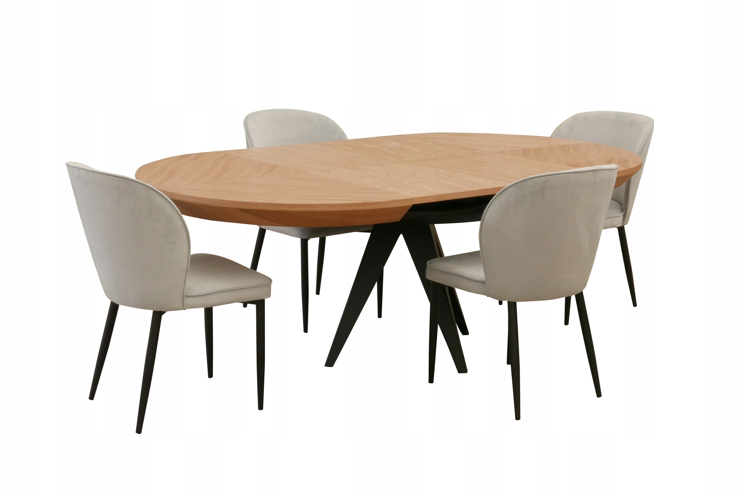 stół dębowy okrągły S49-130cm rozkładany do 230 cm