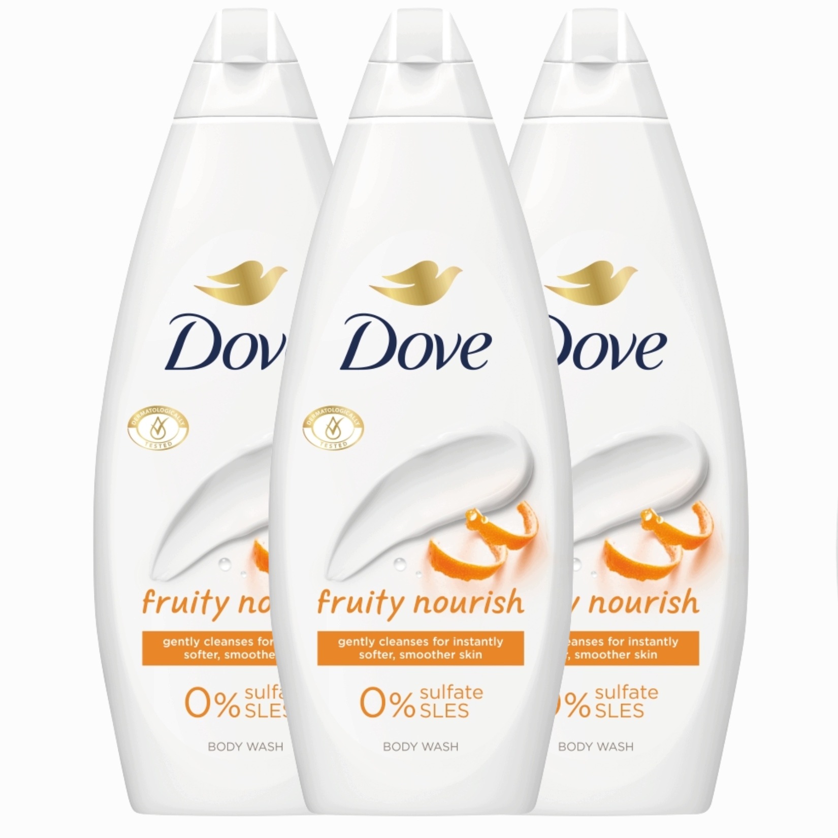 Dove Fruity Nourish Nawilżający Żel Pod Prysznic Owocowy 720 ml 3x