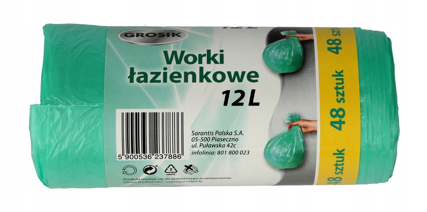 

Sarantis Jan Niezbędny Grosik Worki na śmieci łazi