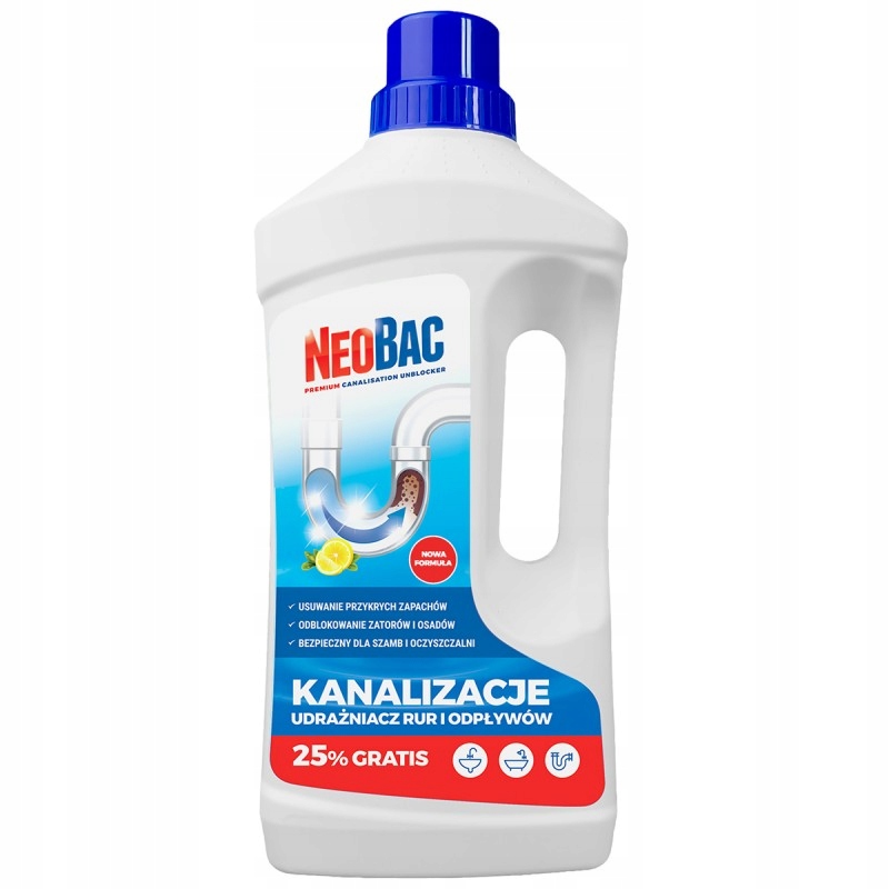 

NeoBac Kanalizacje Udrażniacz Rur Odpływów Kratek