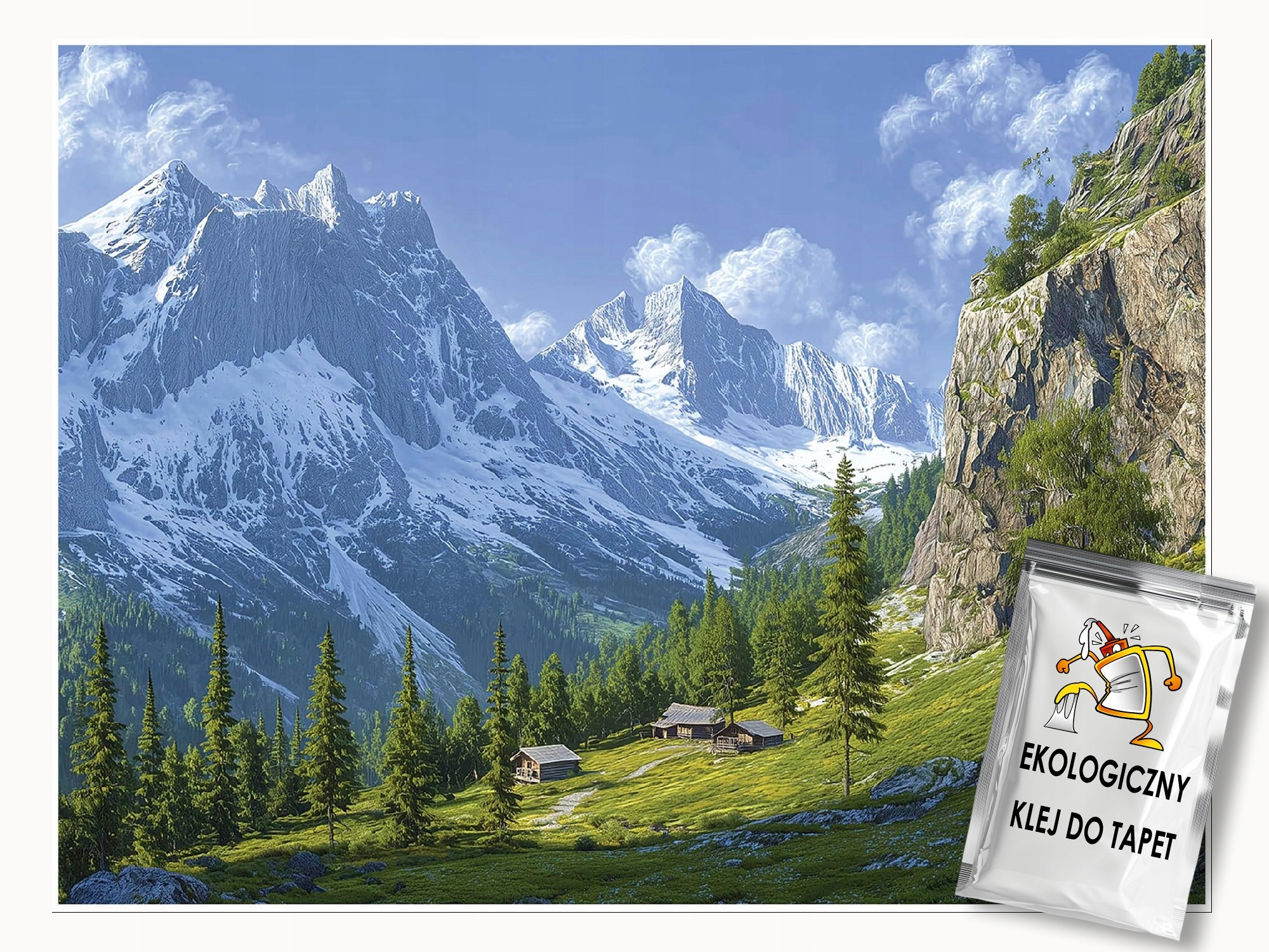 3D Fototapeta Hory Příroda Krajina Na Zeď Ložnice Obývací Pokoj 400x280