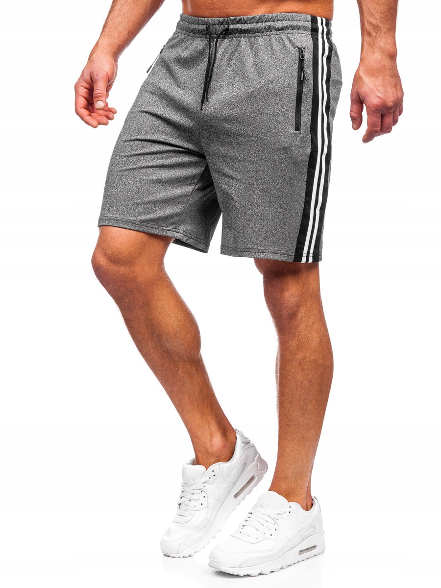 

Spodenki Dresowe Męskie Grafitowe 68005 Denley_xl