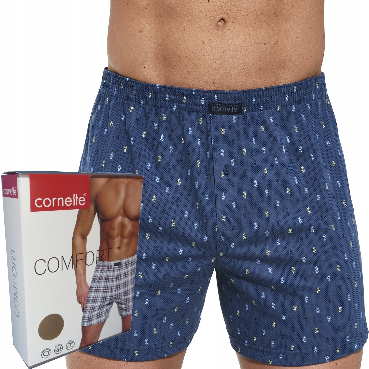 

Cornette bokserki Comfort box luźne 002/262 ananas