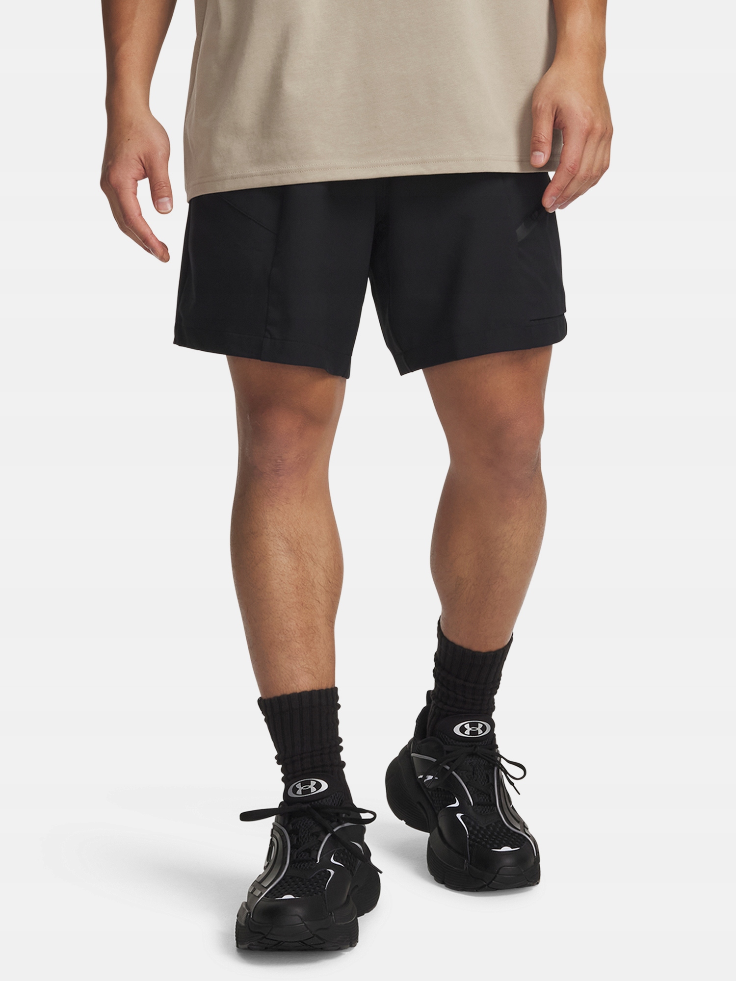 Under Armour Pánské kraťasy Under Armour Ua Unstoppable Woven Shorts-BLK