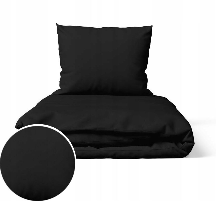 Hotelové Povlečení 140x200 cm Povlečení 70x80 Bavlna 100% Barva: Černá
