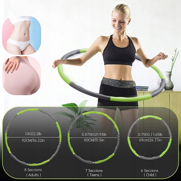 Odchudzające Hula Hoop 95 cm masażer z wypustkami Kod producenta Fitness Hula Hoop