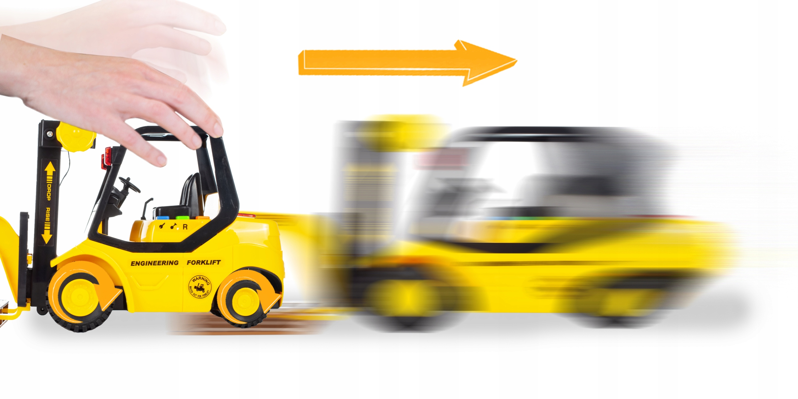 WÓZEK WIDŁOWY PALETOWY PALECIAK ZABAWKA DLA DZIECI DŹWIĘK ŚWIATŁO PALETA Płeć chłopcy dziewczynki