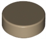 

Lego Tile okrągły 1x1 Dark Tan 98138 Nowy 10szt