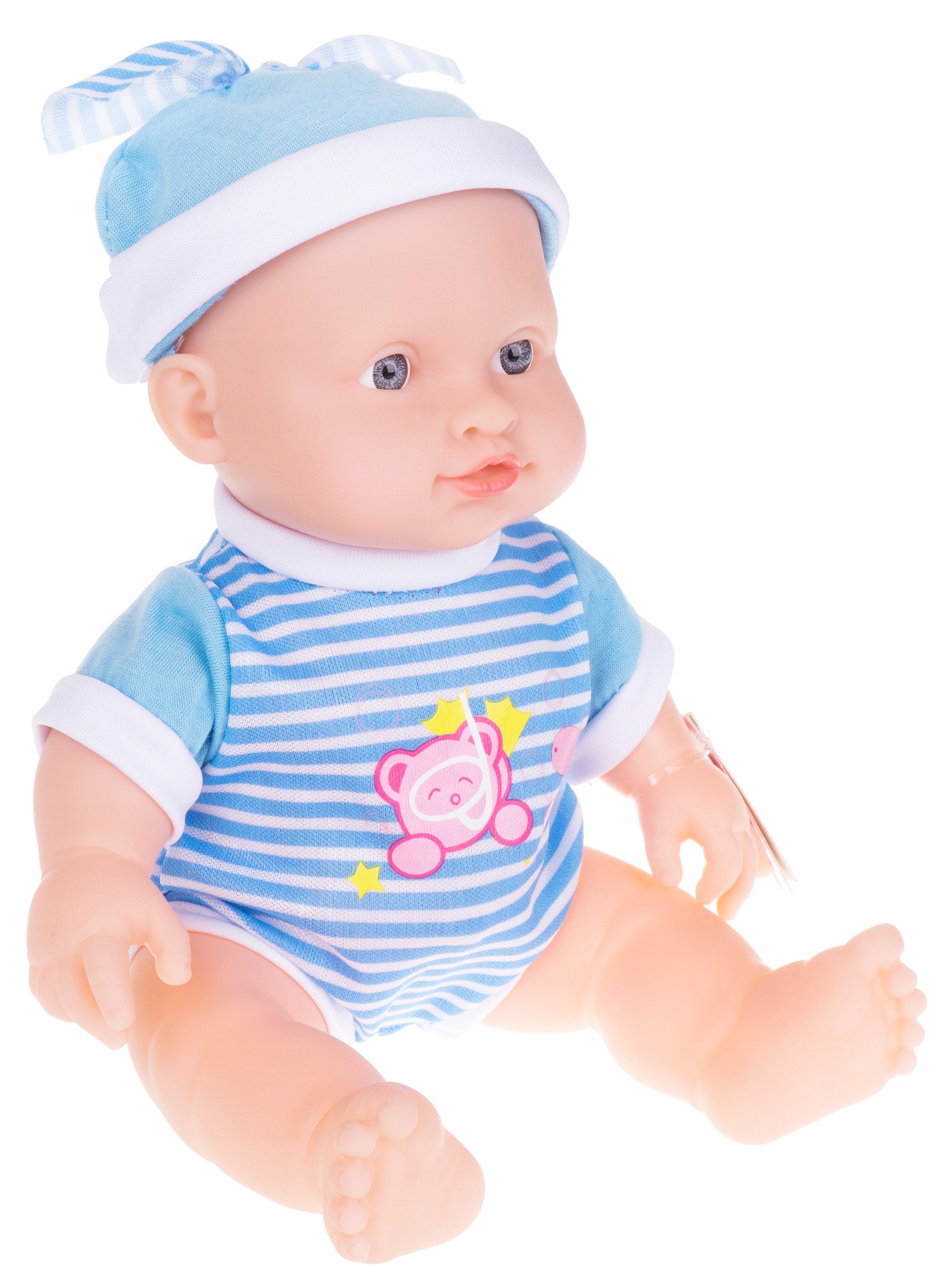 

Lalka Bobas Chłopiec Mówi 23,5 CM. Niemowlak Niebi