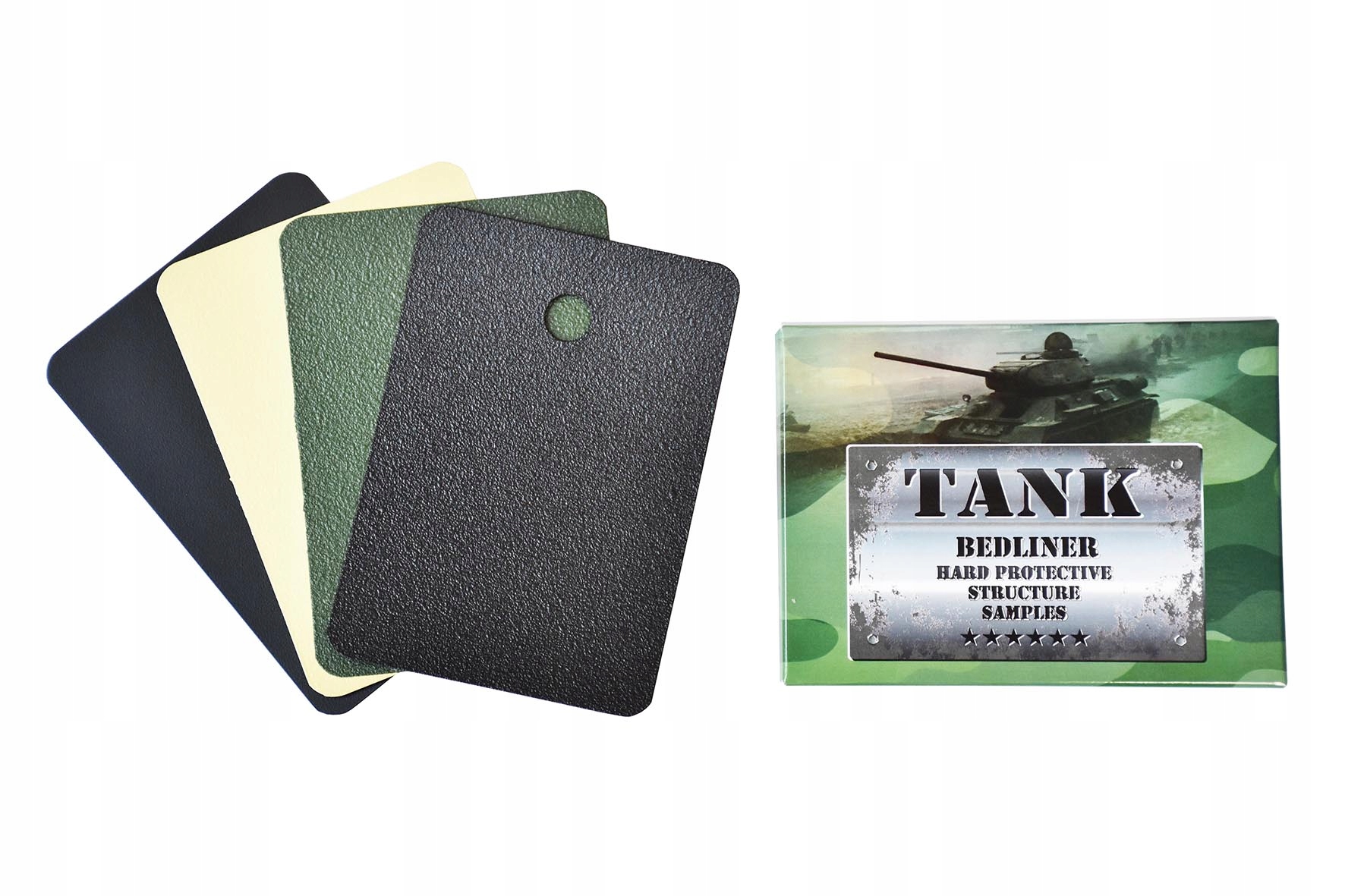 6x Powłoka Emalia Poliuretanowa Strukturalna Czarna + Pistolet TANK RANAL Producent Ranal