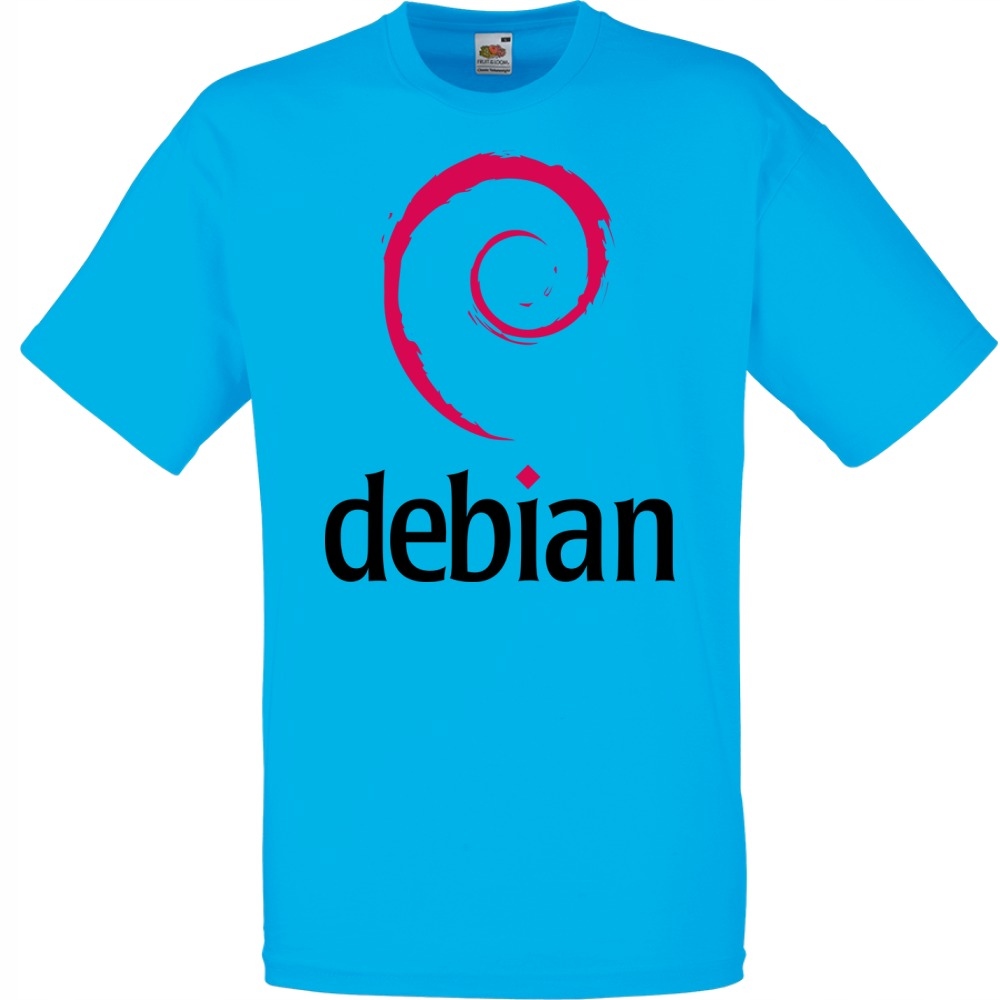 

Koszulka z nadrukiem debian logo It informatyk M