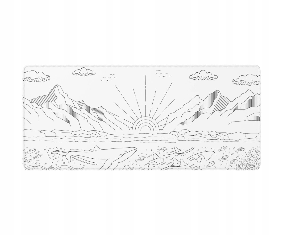 Podkładka pod mysz Dark Project Gaming Mousepad Terra Nostra White XL