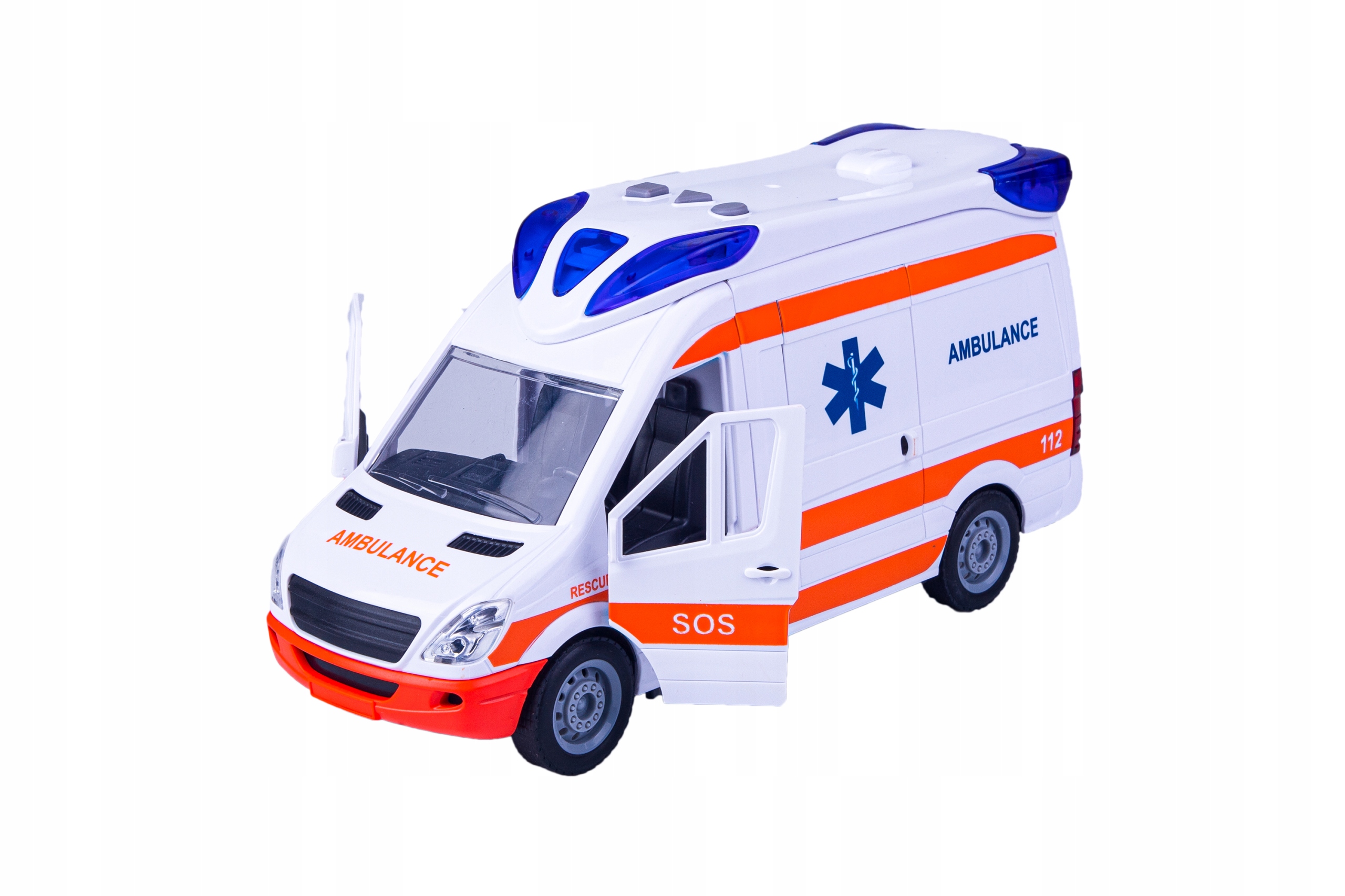 AUTO KARETKA POGOTOWIA AMBULANS NAPĘD GRA ŚWIECI+ BRELOK Płeć chłopcy dziewczynki