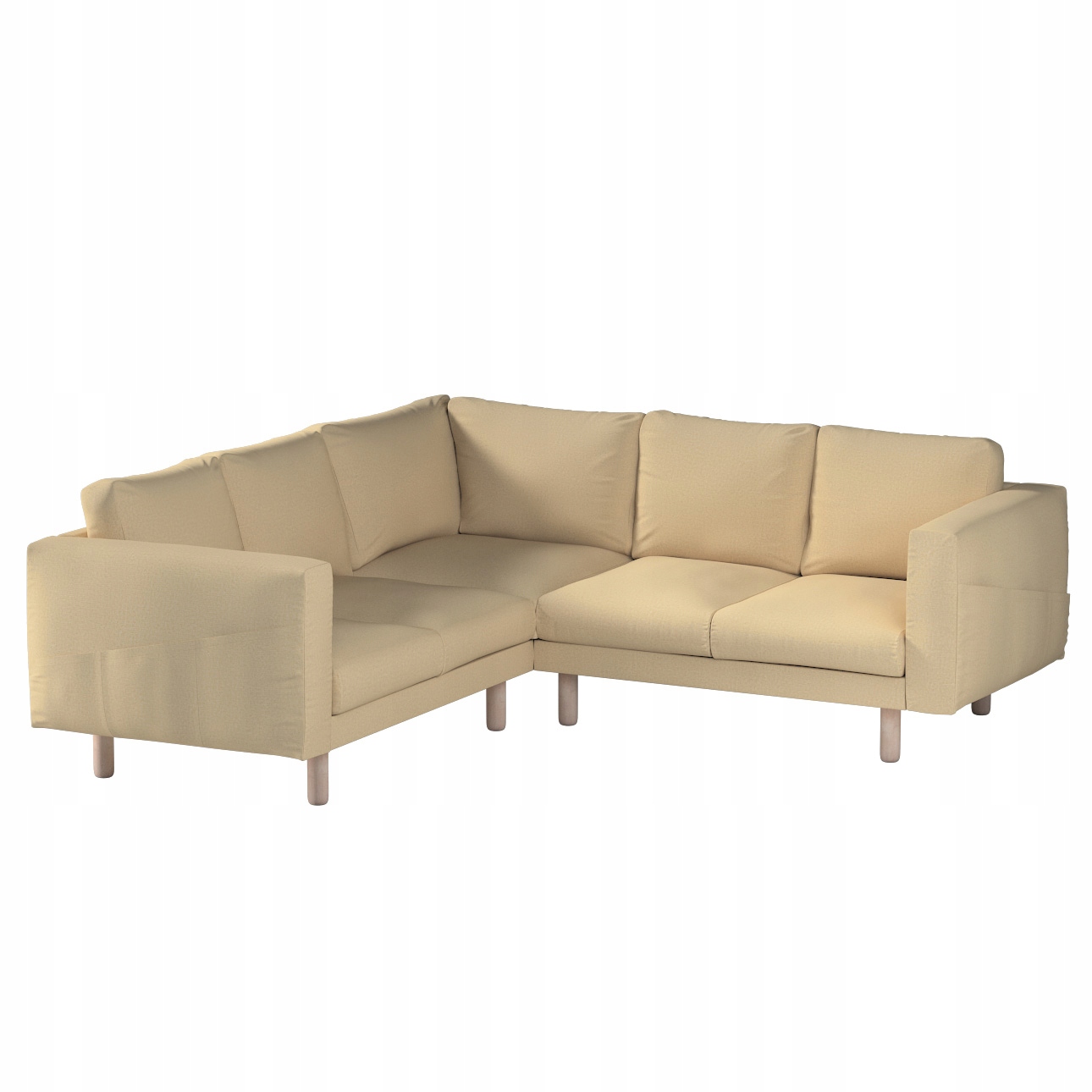 Dekoria potah na rohovou pohovku Norsborg pro 4 osoby Ikea, hnědý