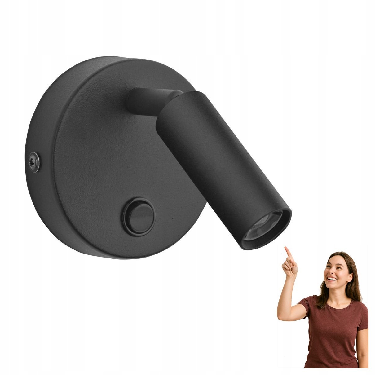 Pohyblivé nástěnné svítidlo Enzo Black 4237 Tk Lighting