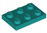 

Lego Płytka 2x3 Ciemny Turkusowy (3021/6249417)