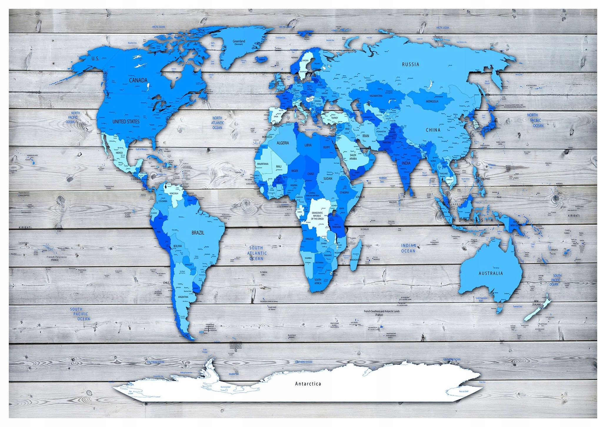 Fototapeta Mapa sveta drevo vinyl 416x254 pozadie stenová doska svetlá lepidlo