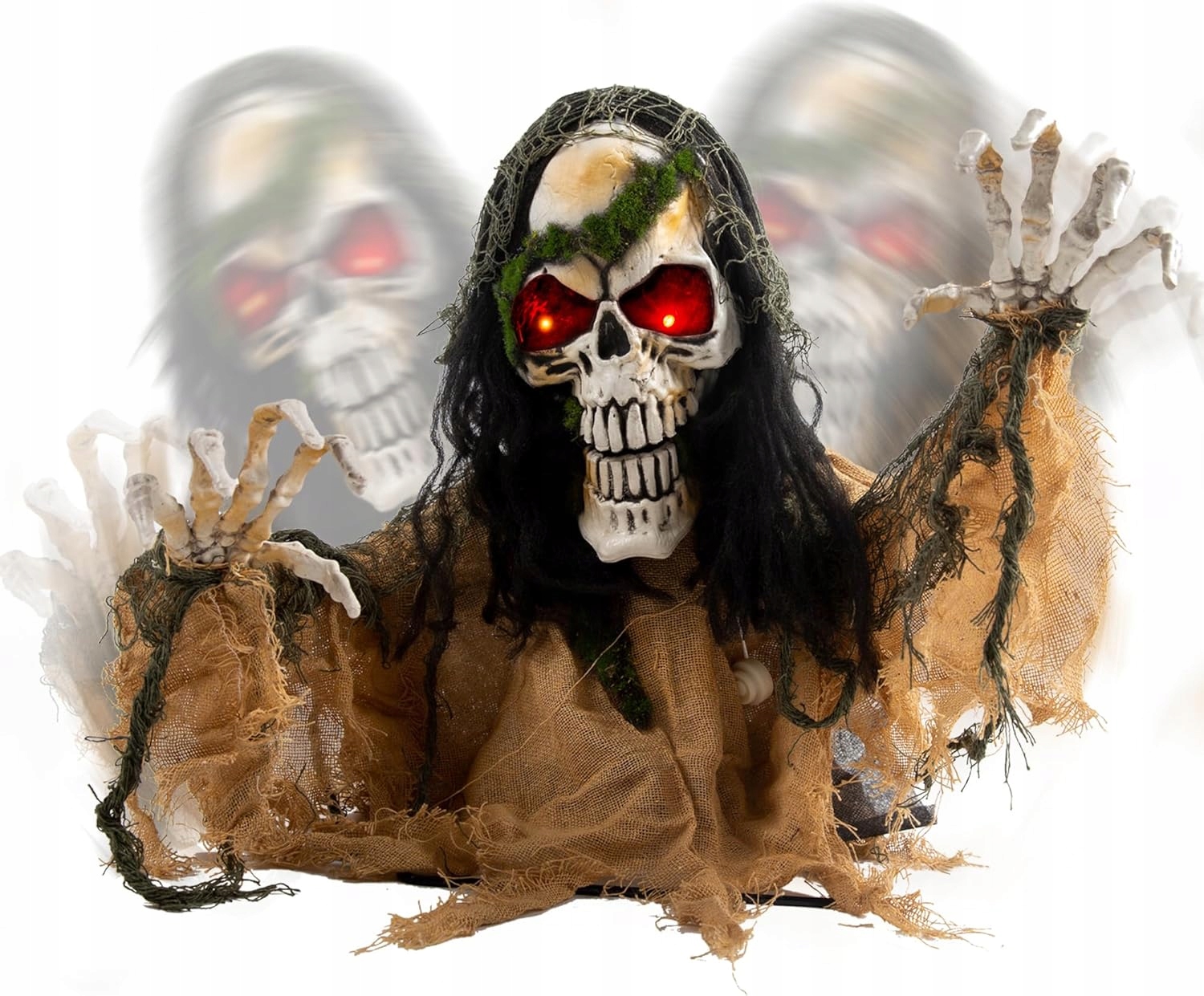 Animovaný Zombie Vycházející ze Země Led Zvuk Oči Svítící do zahrady C45,3