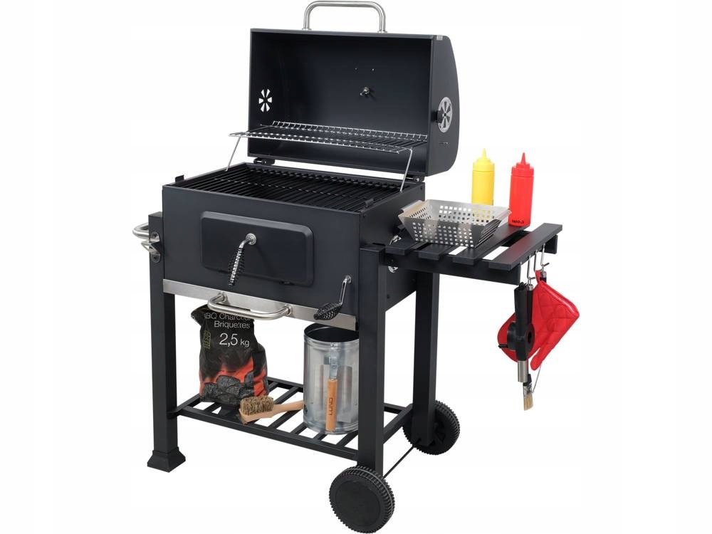 

Grill Ogrodowy Ruszt Regulowany 57x37 Popielnik