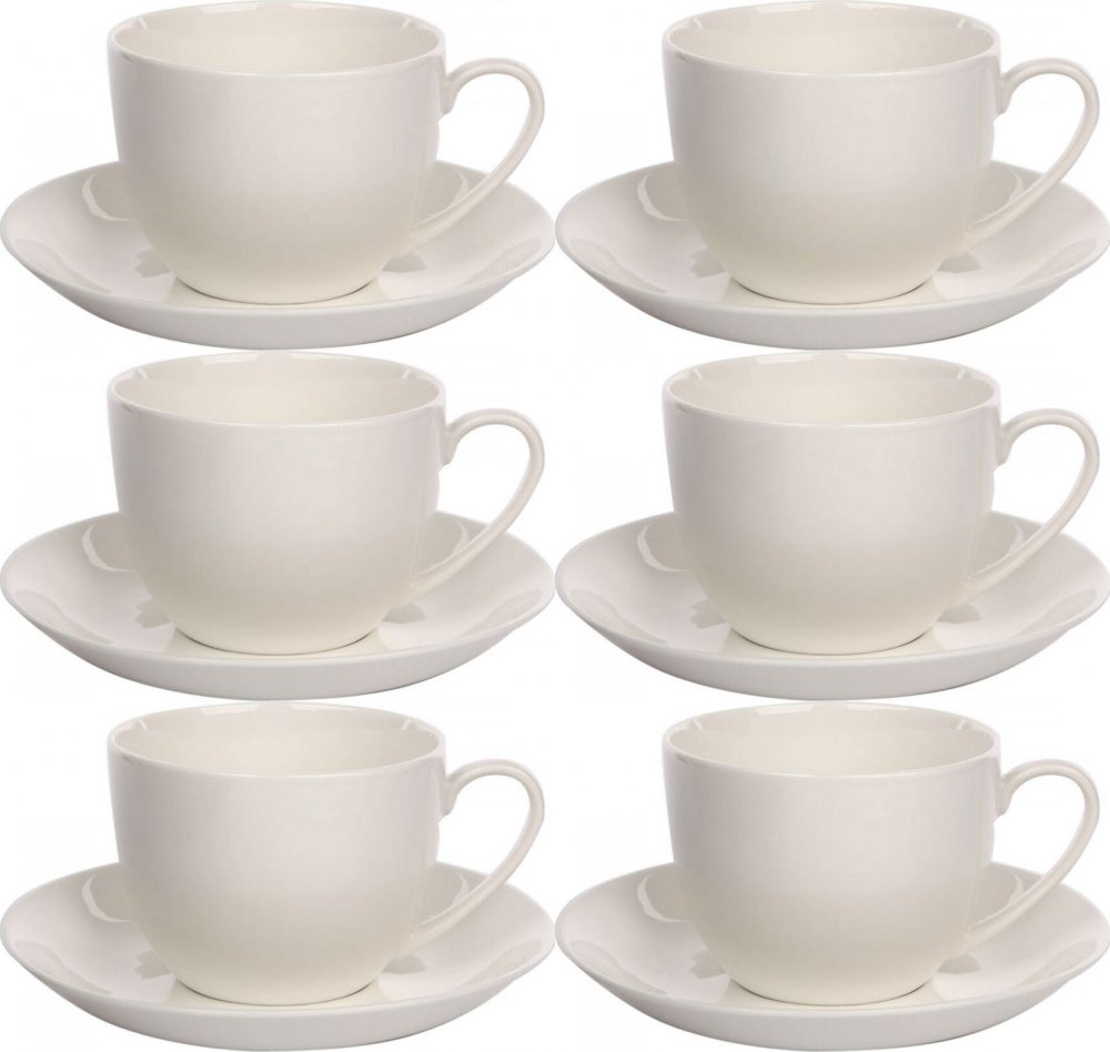 Filiżanka ze spodkiem Altom Bella 270ml ecru x6