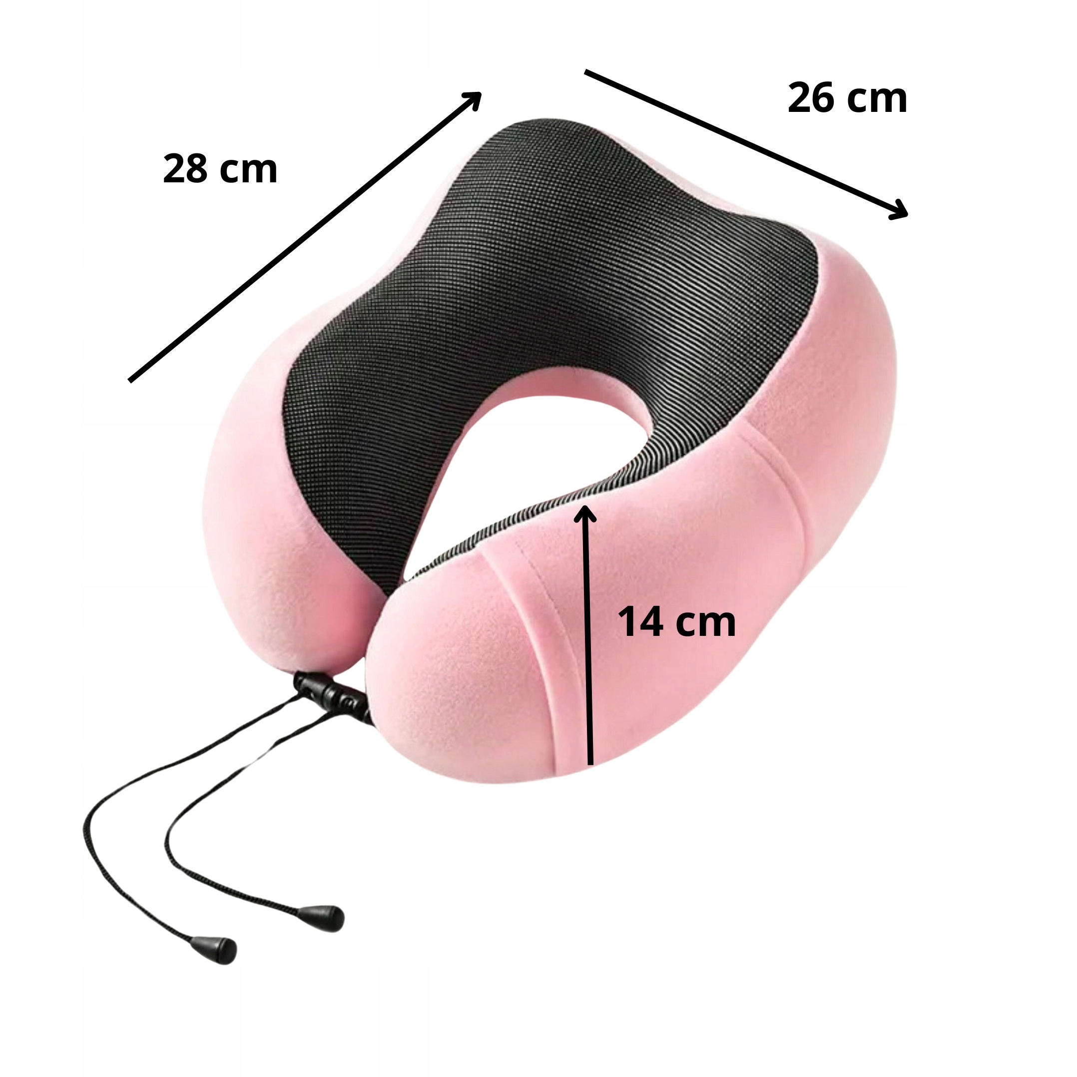 PODUSZKA PODRÓŻNA ROGAL NA SZYJĘ TURYSTCZNA RÓŻOWY Stan opakowania oryginalne