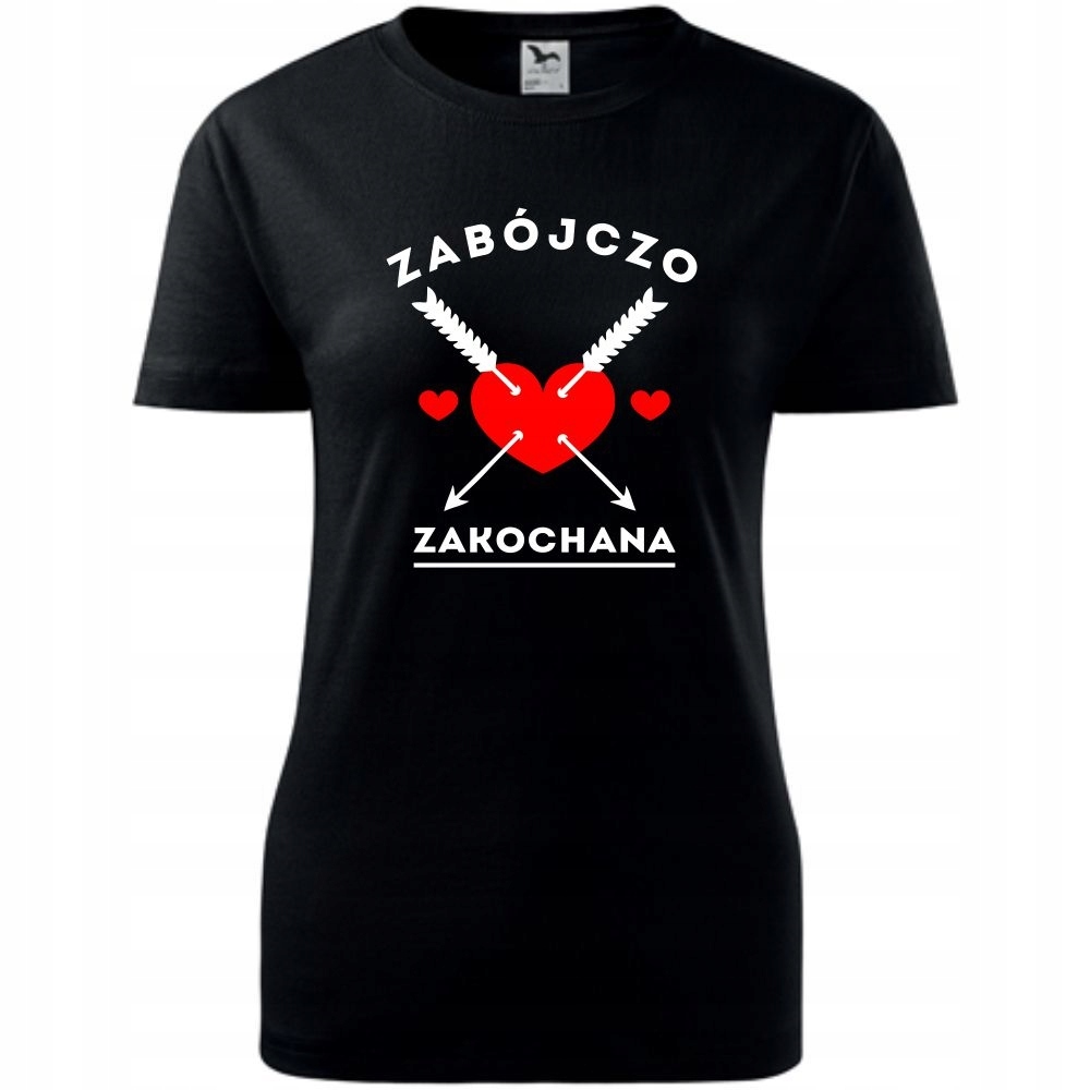 

Prezent Na Walentynki Damska Koszulka Z Nadrukiem