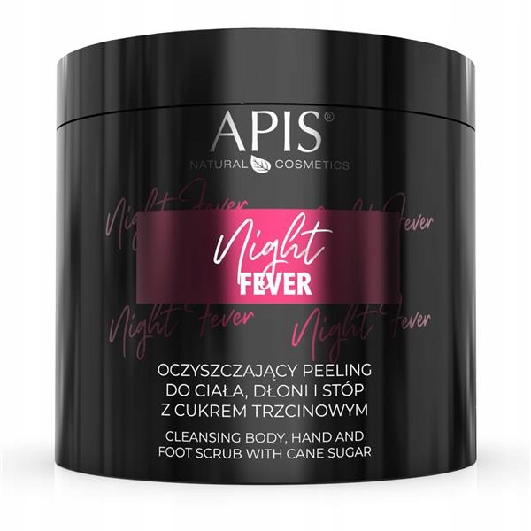 Apis Night Fever Čistící peeling na tělo rukou nohou cukr třtinový