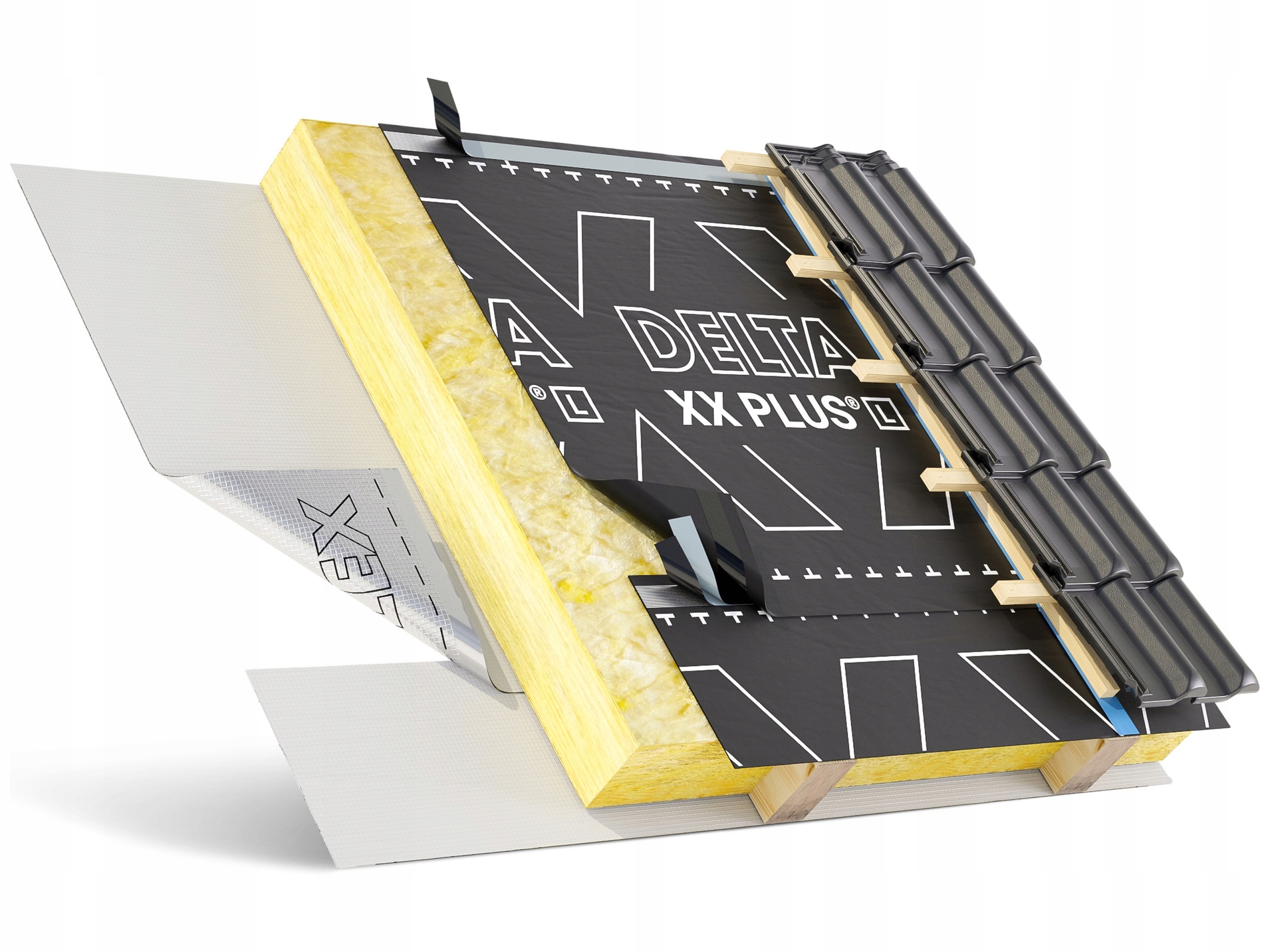 Fólie Membrána 120 g/m² Dorken Delta-xx Plus Light lehká na střechu