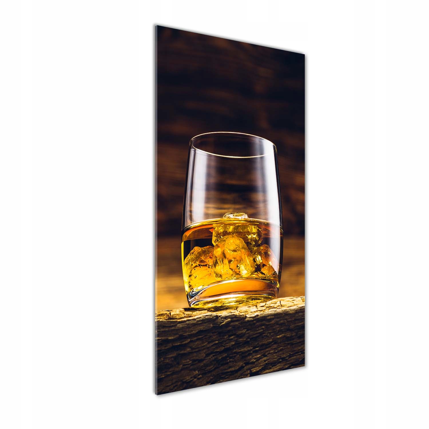 

Foto obraz akrylowy Burbon w szklance 50x125 cm