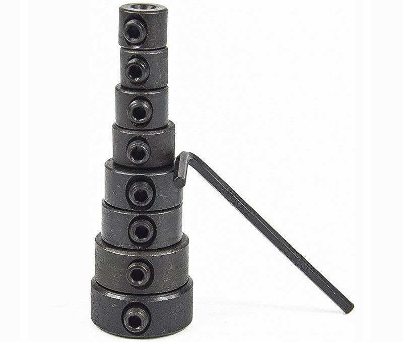 OGRANICZNIKI DO WIERTŁA WIERTEŁ OGRANICZNIK GŁĘBOKOŚCI 3 -16 mm 8szt.