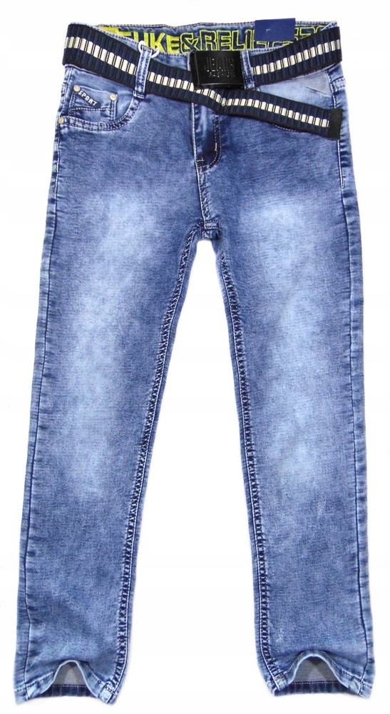 spodnie jeans elastyczne 481 FAMOUS 146 mięciutkie Zapięcie zamek