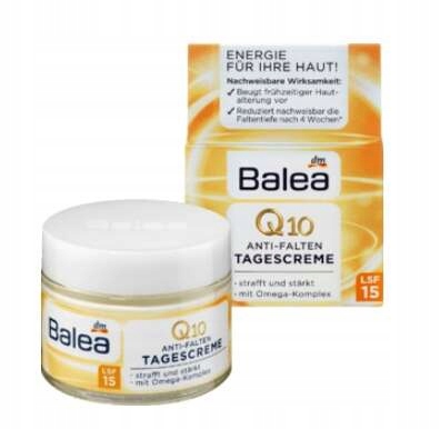 

Balea, Przeciwzmarszczkowy krem Q10 SPF15, 50ml