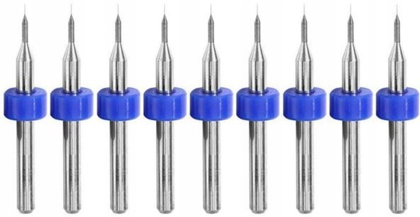 10 x Mini Wiertła 0,2mm Modelarskie Widiowe Pcb
