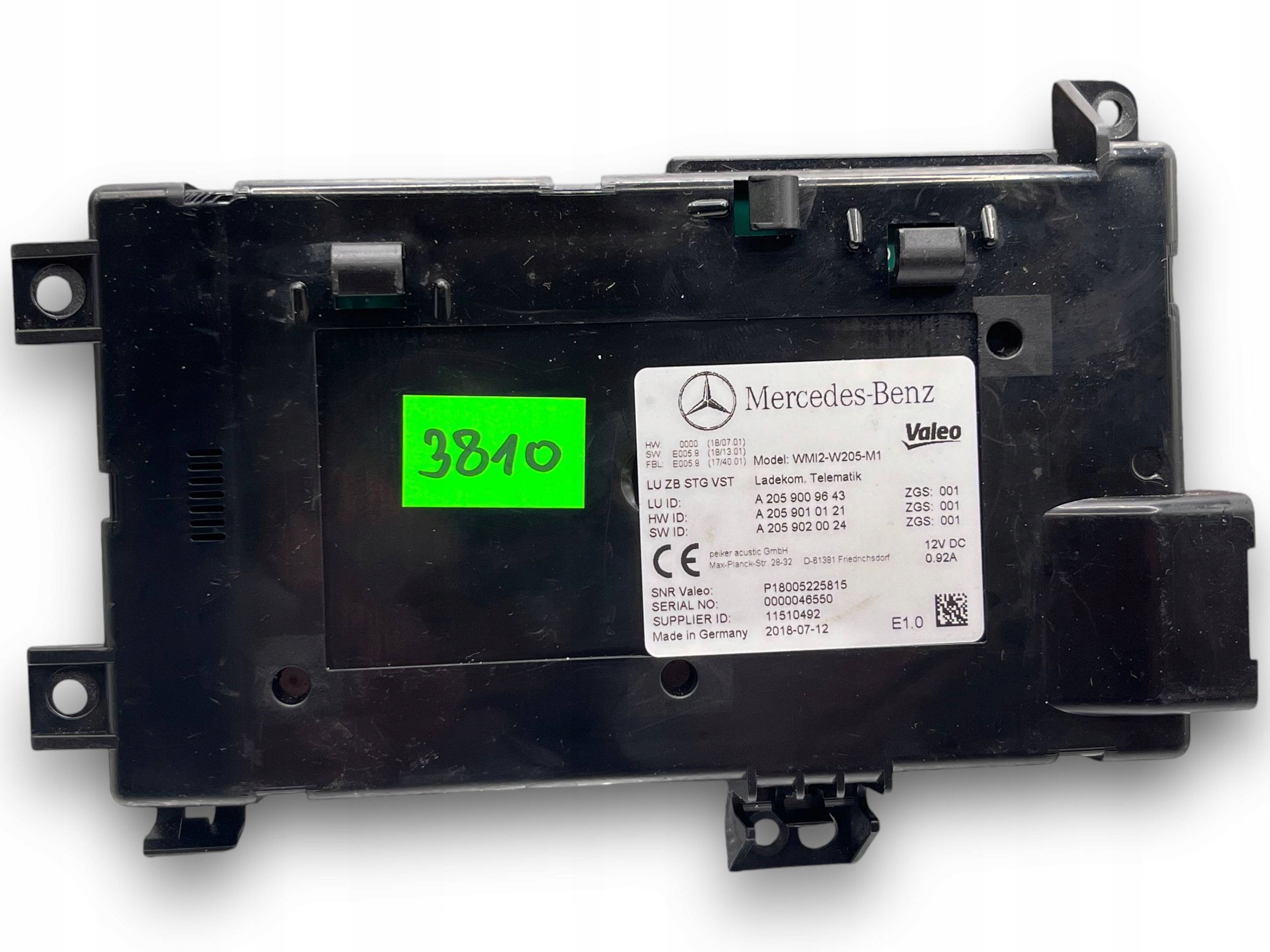 MERCEDES W205 module TELEMATIK 2059009643 @M