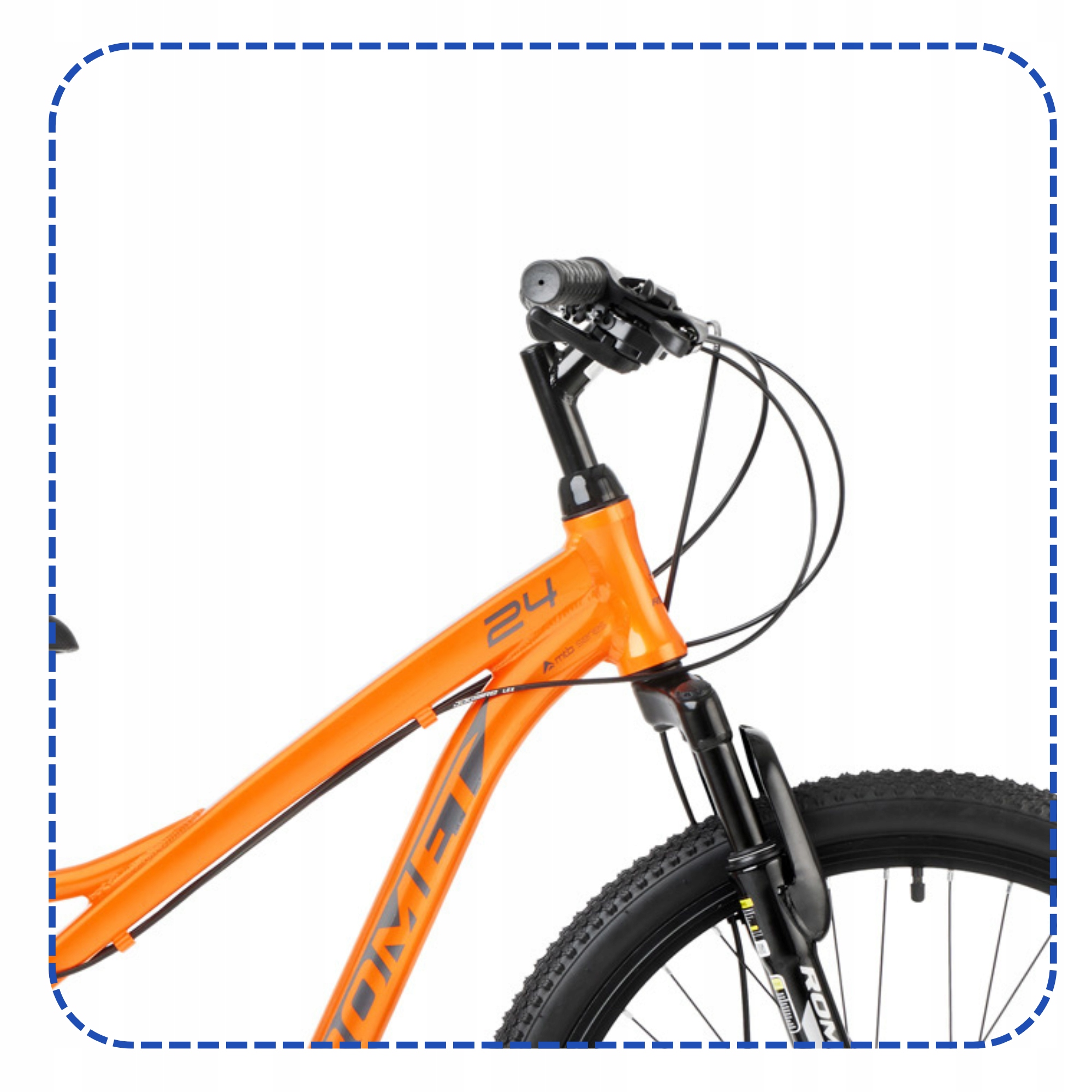 ROWER 24" SHIMANO GÓRSKI MTB ROMET RAMBLER OŚWIETLENIE GRATIS Hamulce inne