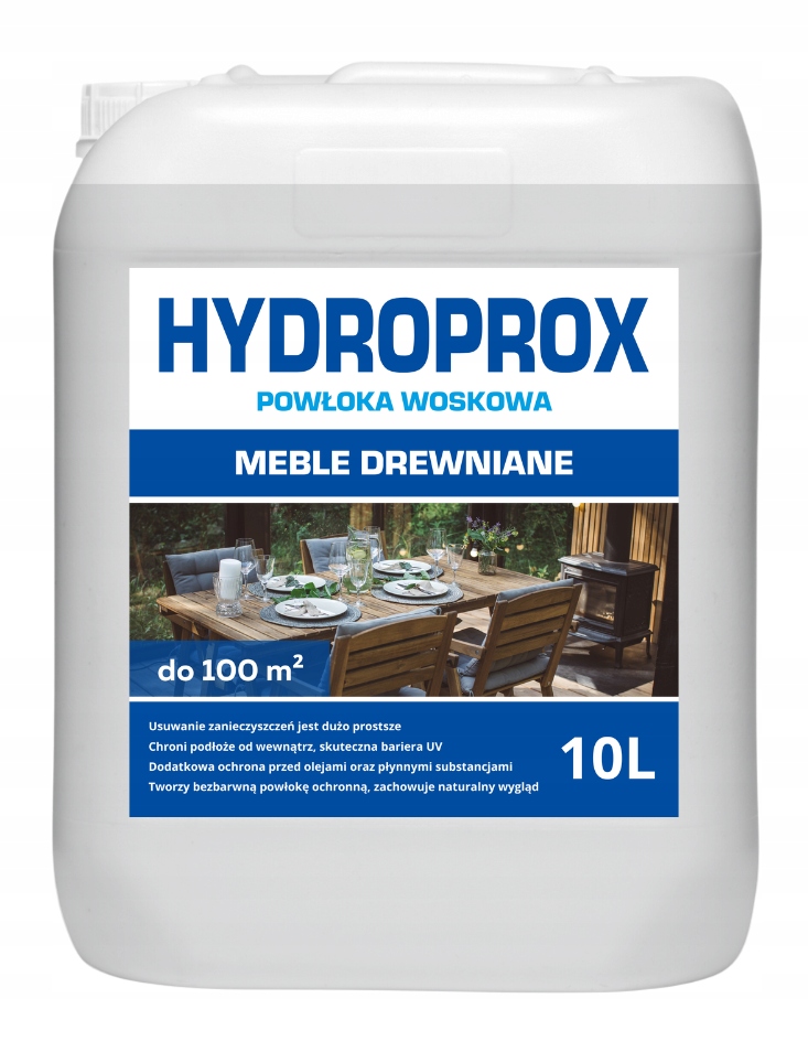 Hydroprox Vosková Vrstva Dreveného Nábytku – 10 L