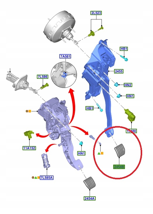 накладка oe FORD 5182717